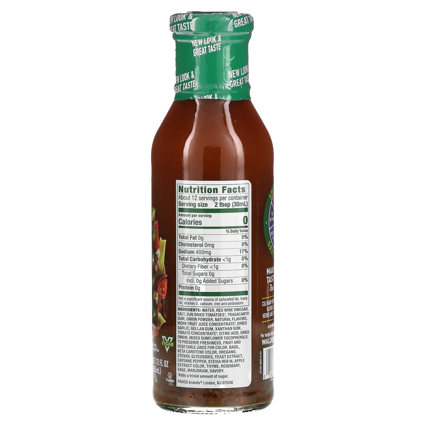 Walden Farms, Sun Dried Tomato Vinaigrette, 12 fl oz (355 ml)