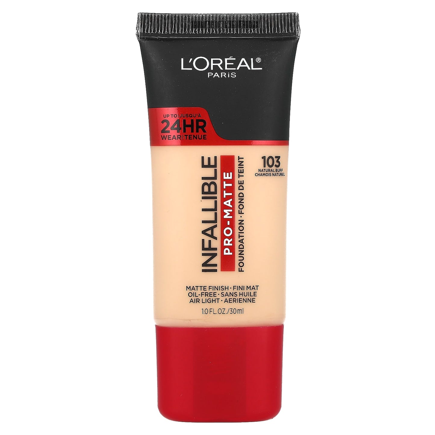 L'Oréal-Infallible-Pro-Matte Foundation-103 Natural Buff-1 fl oz (30 ml)