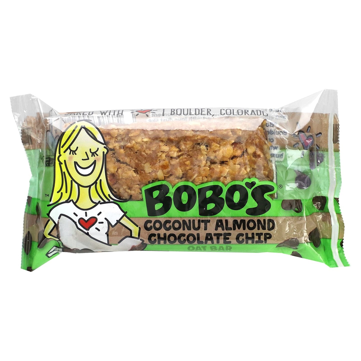 Bobo's Oat Bars, Coconut Almond Chocolate Chip, 12 Bars, 3 oz (85 g) Each