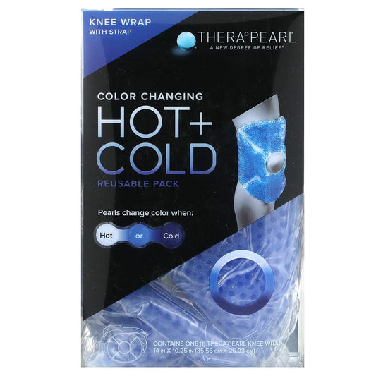 TheraPearl-Color Changing Hot + Cold Reusable Pack-Knee with Strap-1 Wrap