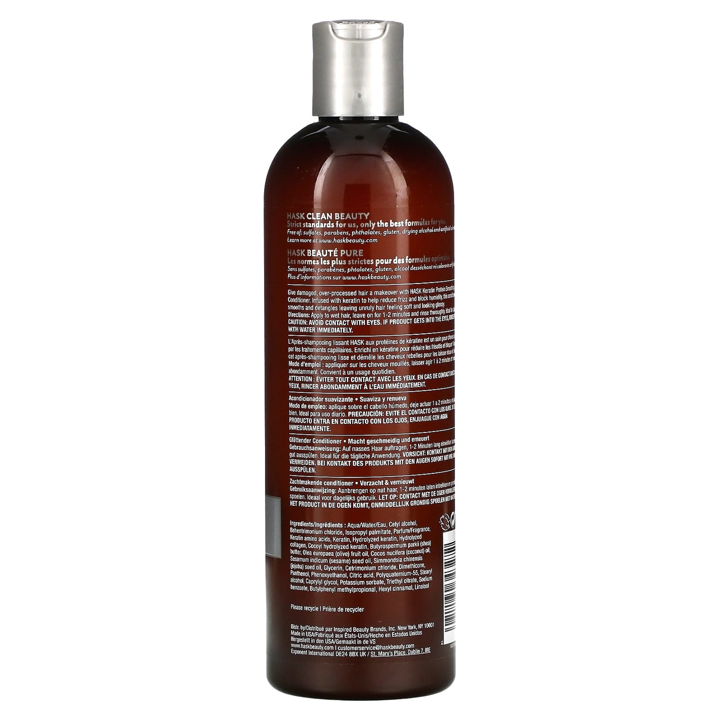 Hask Beauty, Keratin Protein, Smoothing Conditioner, 12 fl oz (355 ml)