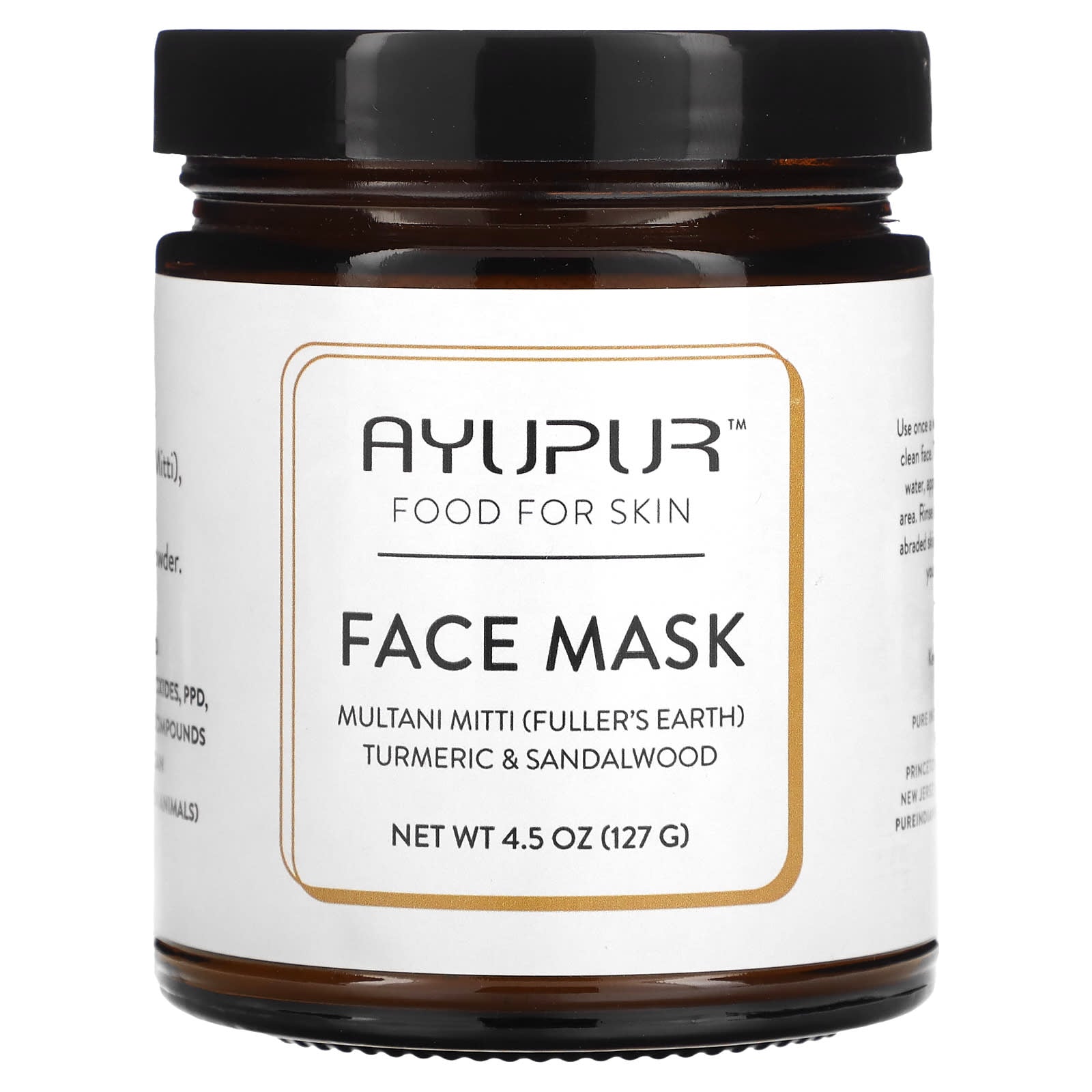 Pure Indian Foods-Ayupur-Face Beauty Mask-4.5 oz (127 g)