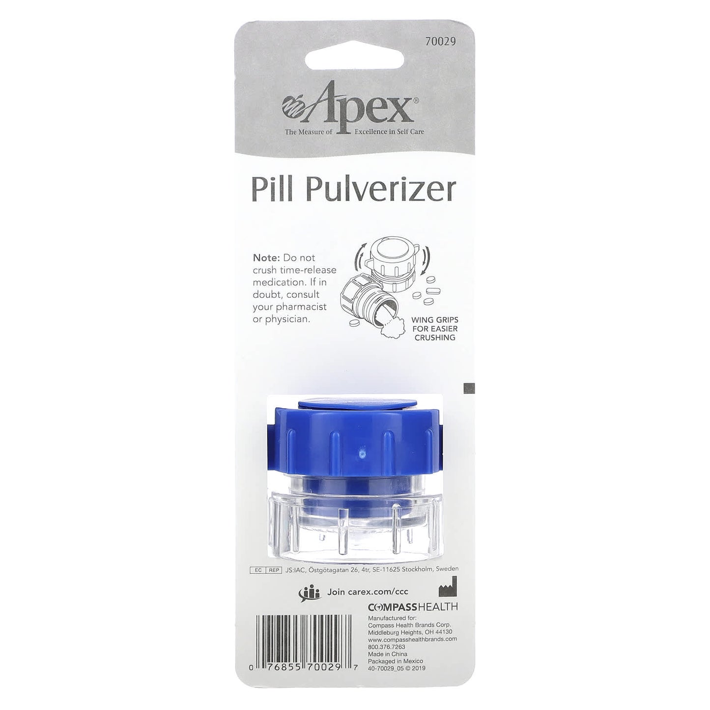 Apex, Pill Pulverizer, 1 Count