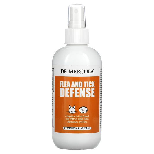 Dr. Mercola-Flea and Tick Defense-For Dogs and Cats-8 oz (237 ml)