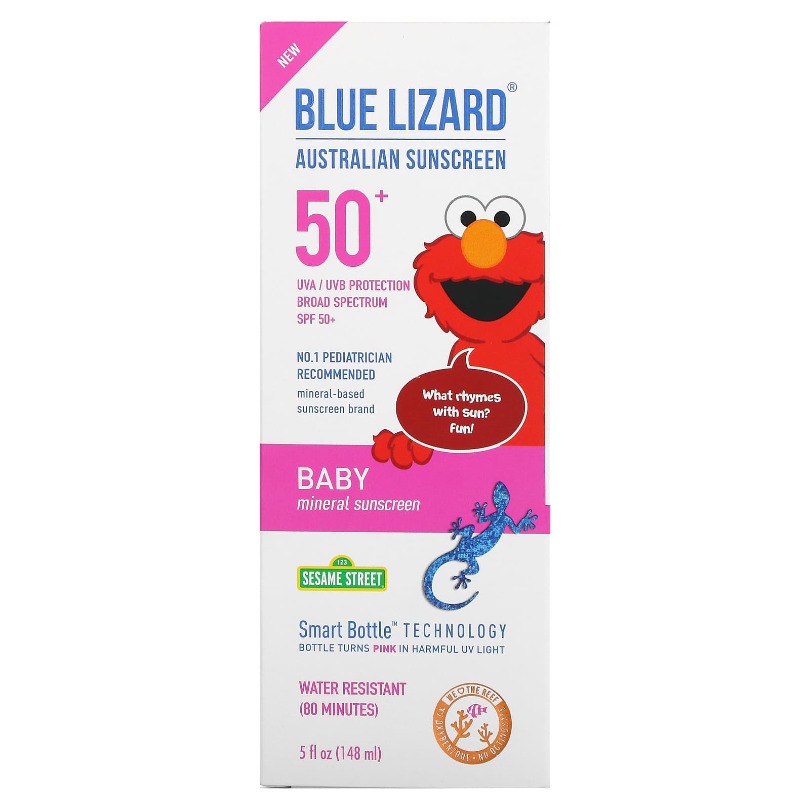 Blue Lizard Australian Sunscreen-Baby-Mineral Sunscreen-SPF 50+-5 fl oz (148 ml)