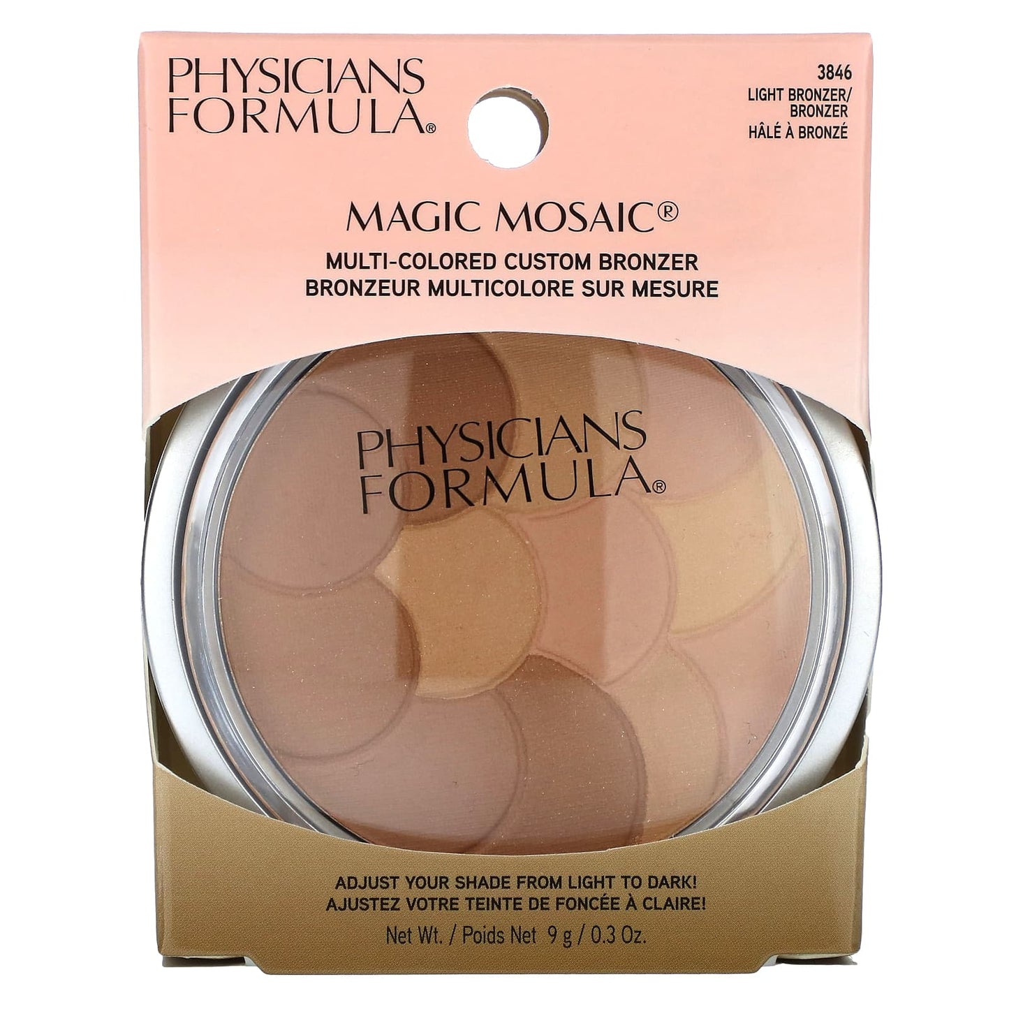 Physicians Formula, Magic Mosaic, Multi-Colored Custom Bronzer, 3846 Light Bronzer, 0.3 oz (9 g)