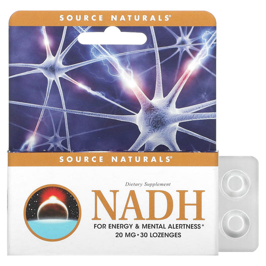 Source Naturals-NADH-20 mg-30 Lozenges