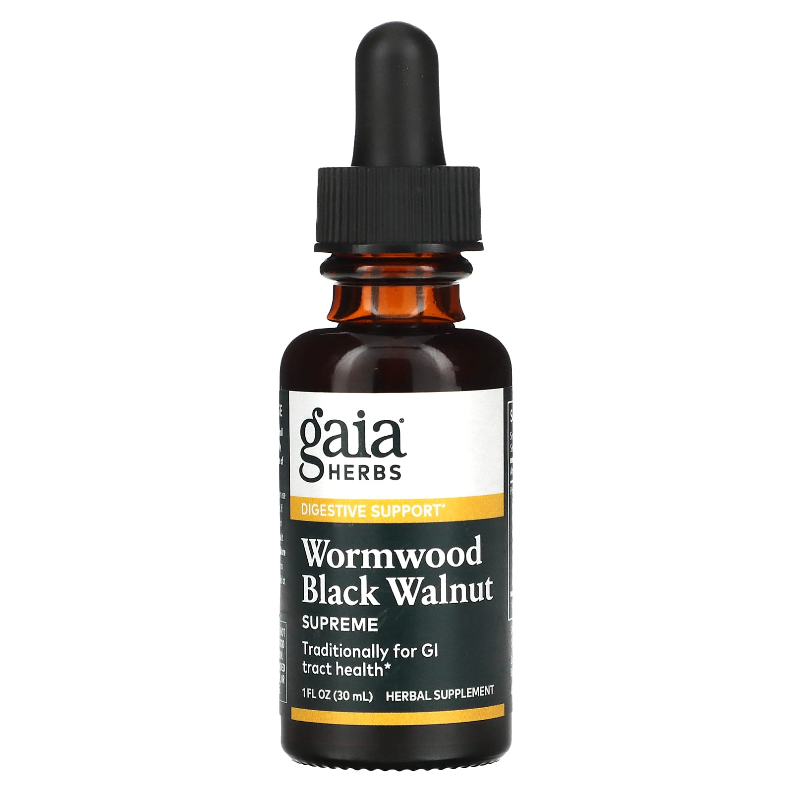 Gaia Herbs-Wormwood Black Walnut Supreme-1 fl oz (30 ml)