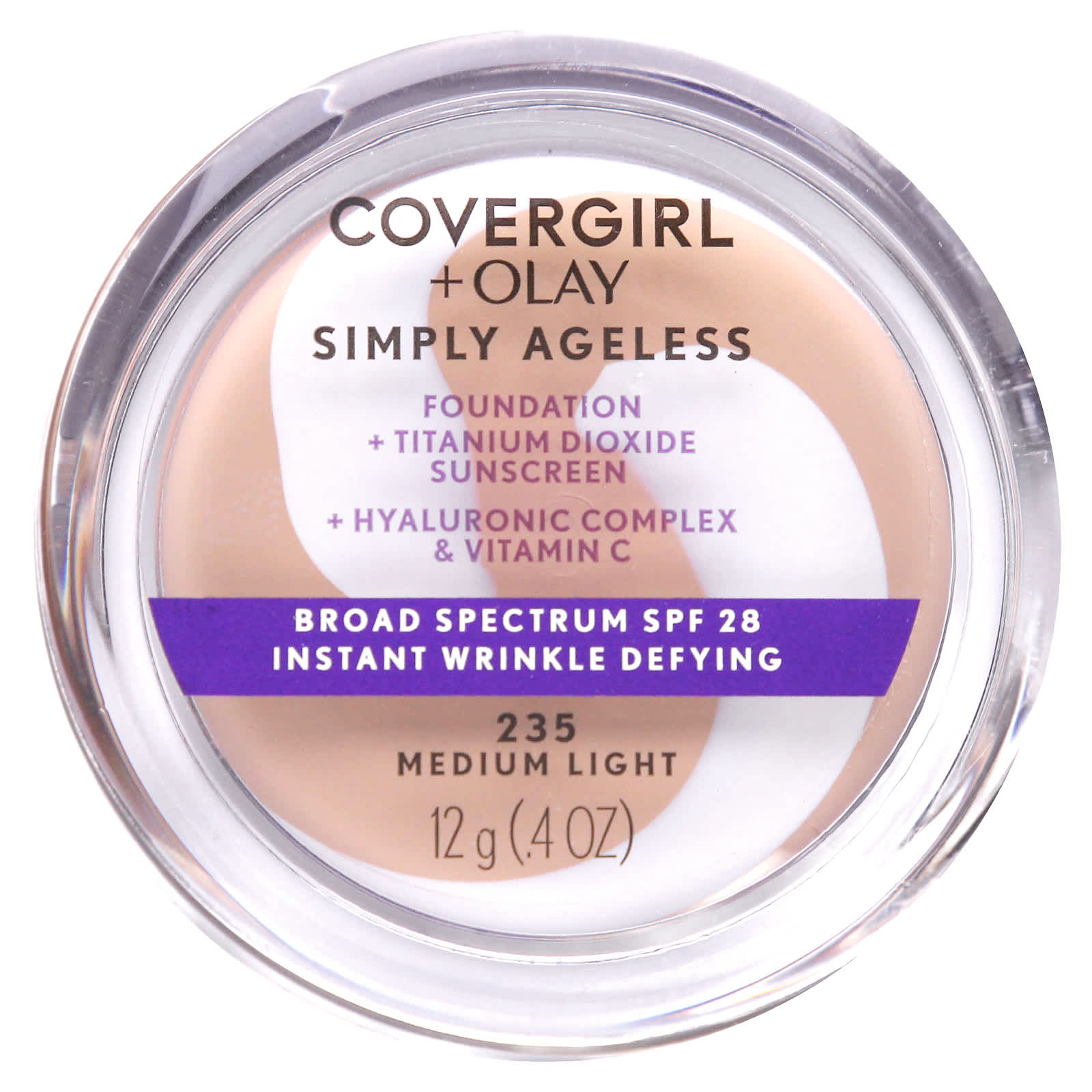 Covergirl-Olay Simply Ageless Foundation-235 Medium Light-0.4 oz (12 g)