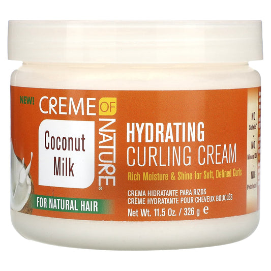 Creme Of Nature-Coconut Milk-Hydrating Curling Cream for Natural Hair -11.5 oz (326 g)