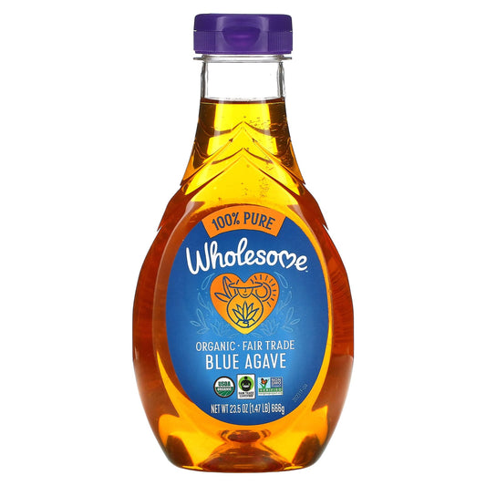 Wholesome Sweeteners-Organic Blue Agave-23.5 oz (666 g)