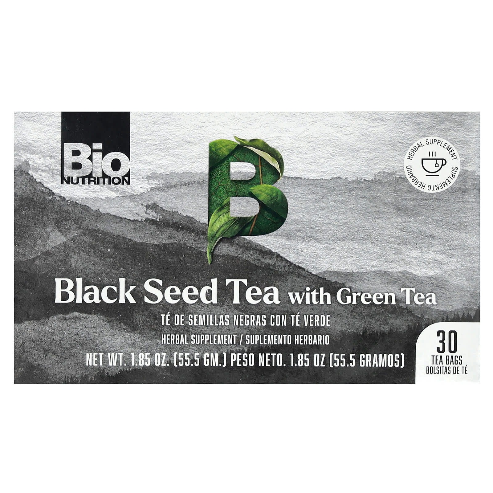 Bio Nutrition-Black Seed Tea with Green Tea-30 Tea Bags-1.85 oz (55.5 g)