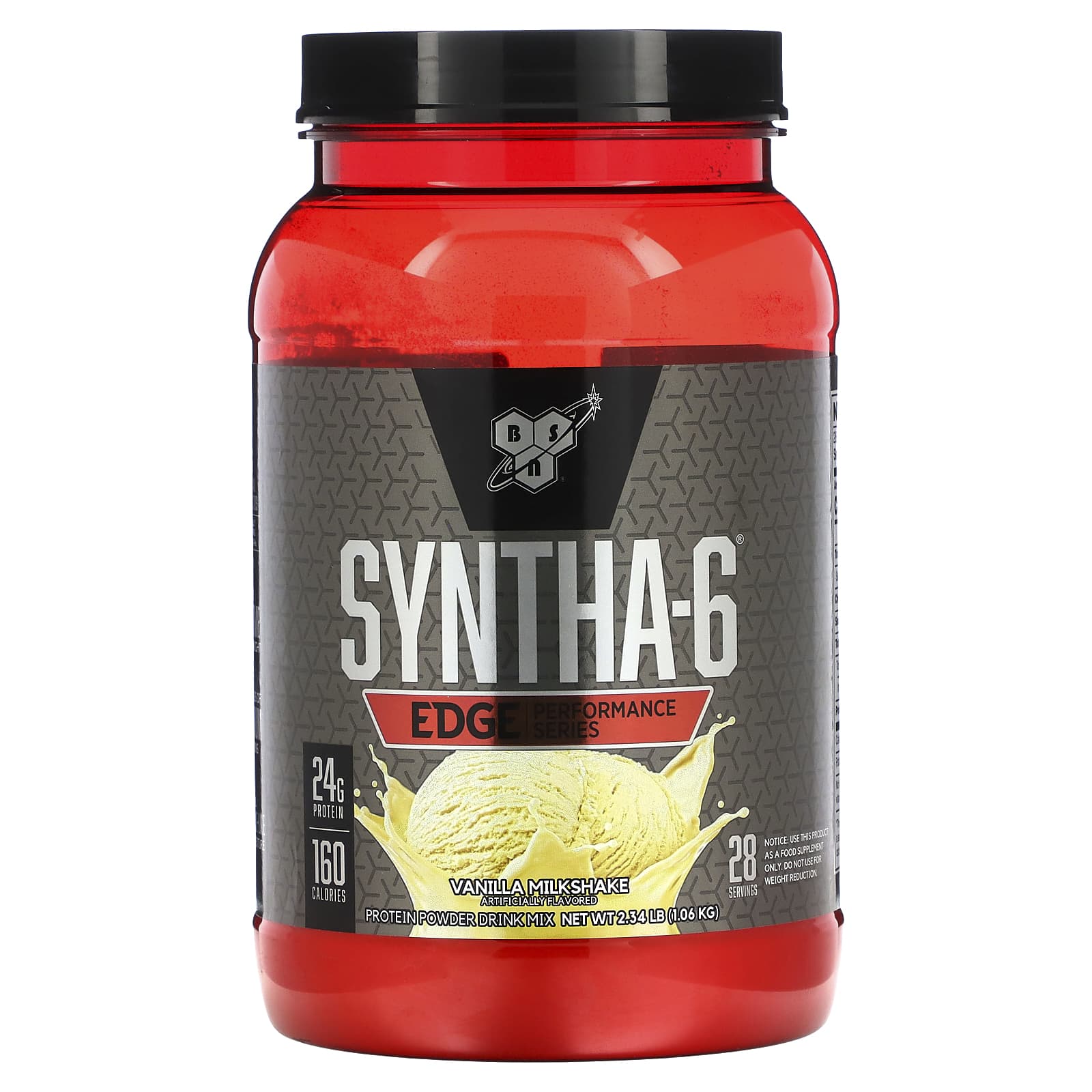 BSN-Syntha-6 Edge-Protein Powder Mix-Vanilla Milkshake-2.34 lb (1.06 kg)