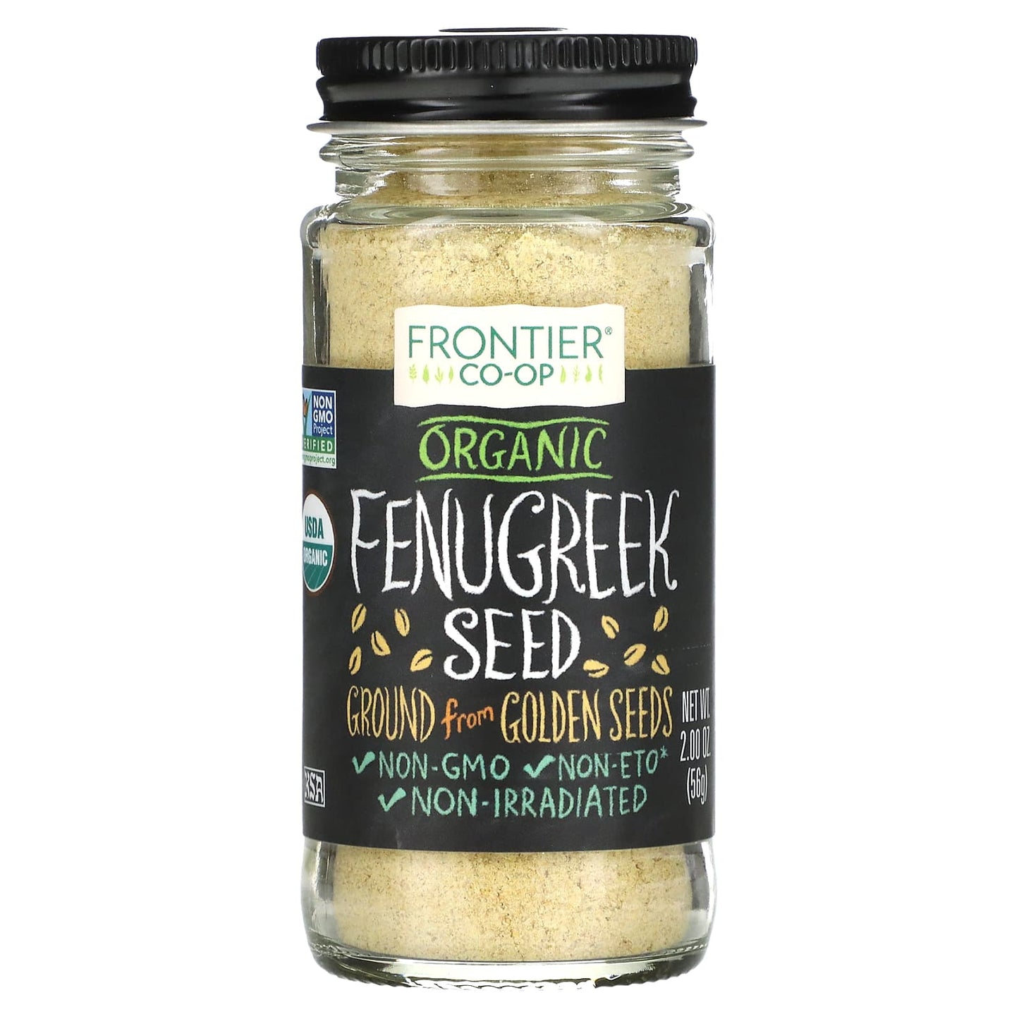 Frontier Co-op-Organic Fenugreek Seed-Ground-2 oz (56 g)