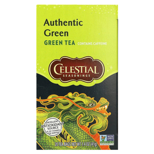 Celestial Seasonings-Authentic Green Tea -20 Tea Bags-1.4 oz (41 g)