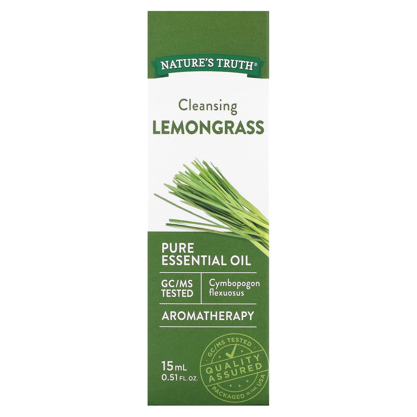 Nature's Truth, Pure Essential Oil,  Cleansing Lemongrass , 0.51 fl oz (15 ml)