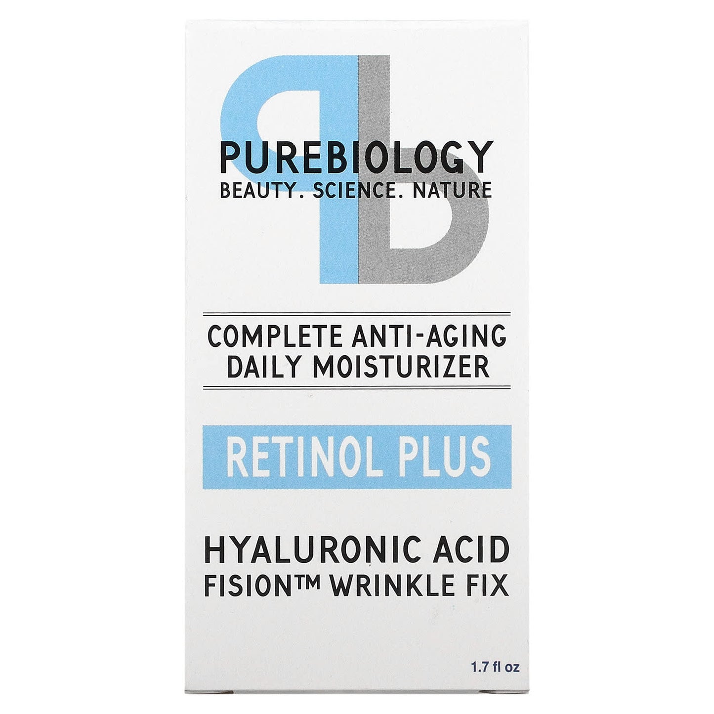 Pure Biology, Complete Anti-Aging Daily Moisturizer, Retinol Plus, 1.7 fl oz