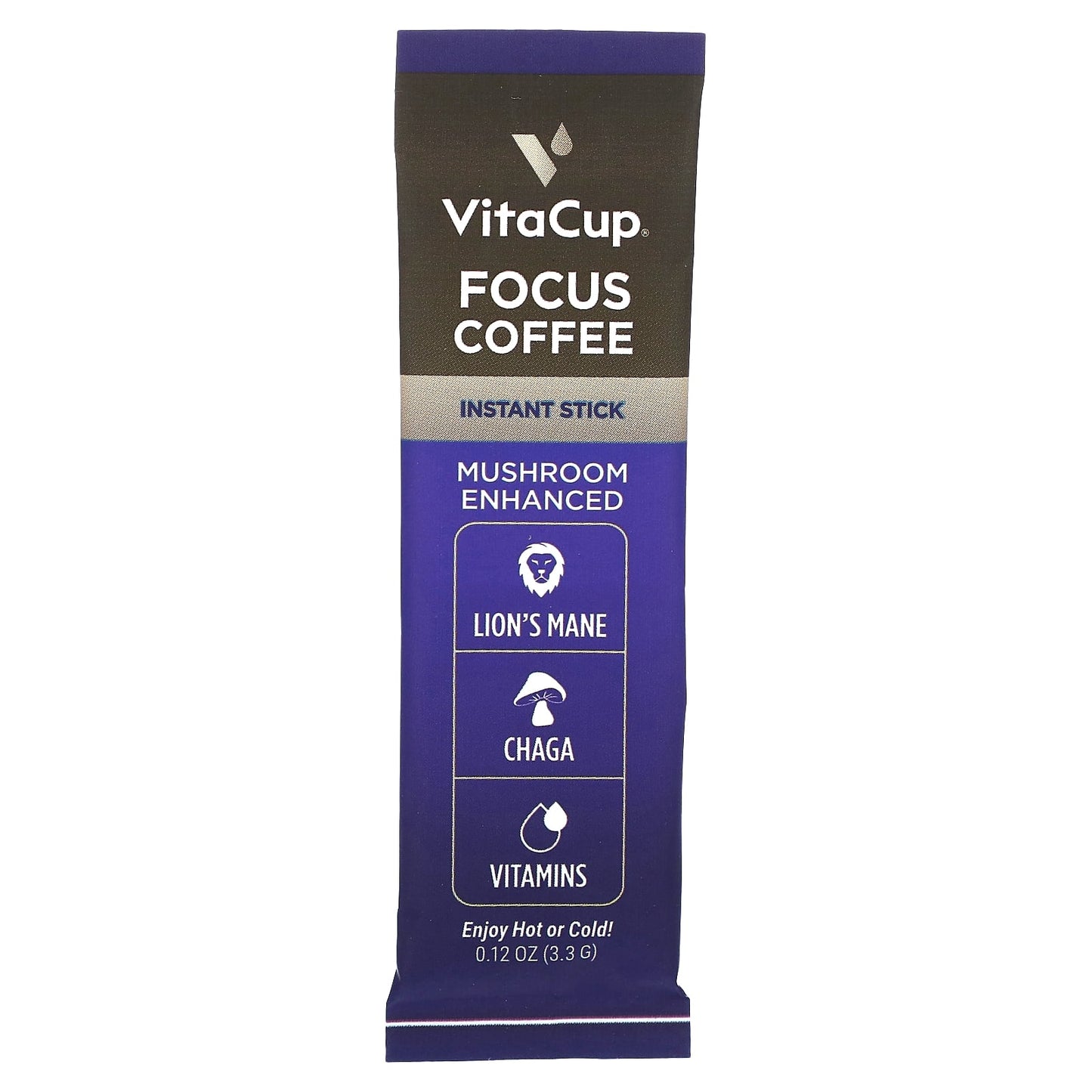 VitaCup, Focus Coffee, Memory & Clarity, Instant, Medium Roast, 24 Single-Serve Sticks, 0.12 oz (3.3 g) Each