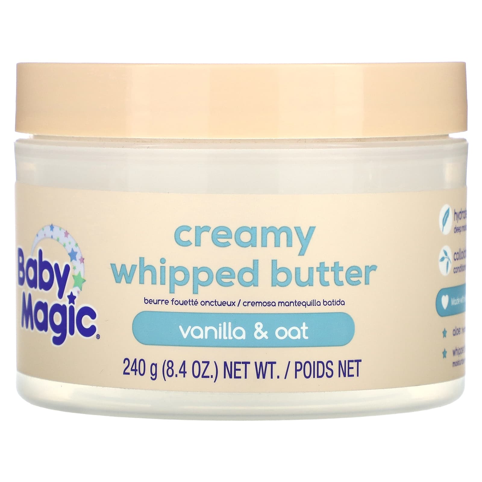 Baby Magic-Creamy Whipped Butter-Vanilla & Oat -8.4 oz (240 g)