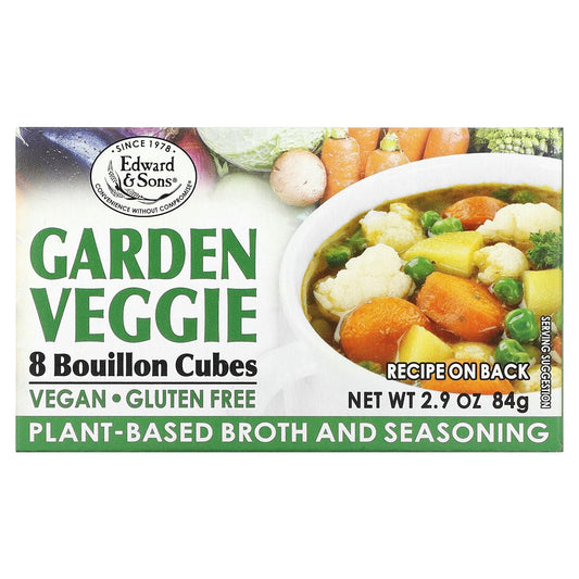 Edward & Sons-Garden Veggie-Bouillon Cubes-8 Cubes