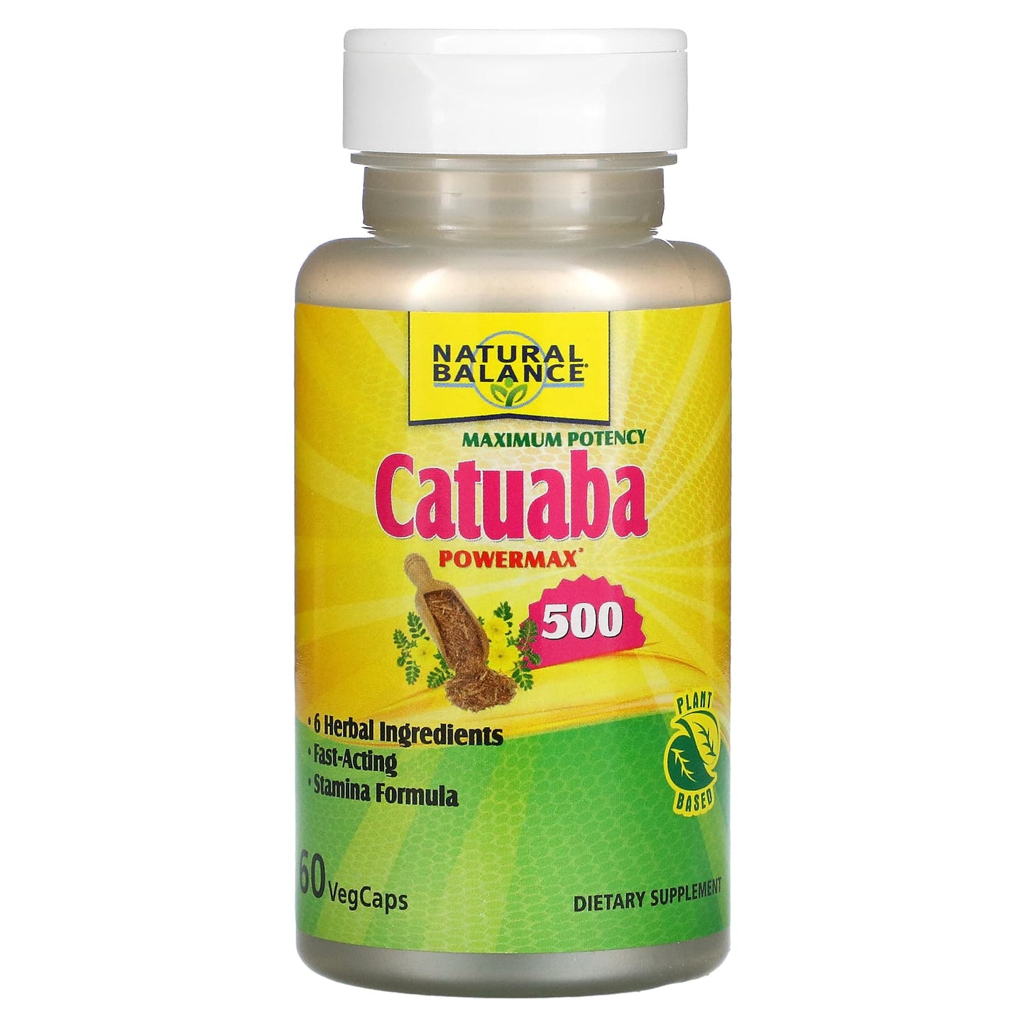 Natural Balance, Maximum Potency Catuaba Power Max 500, 60 VegCaps