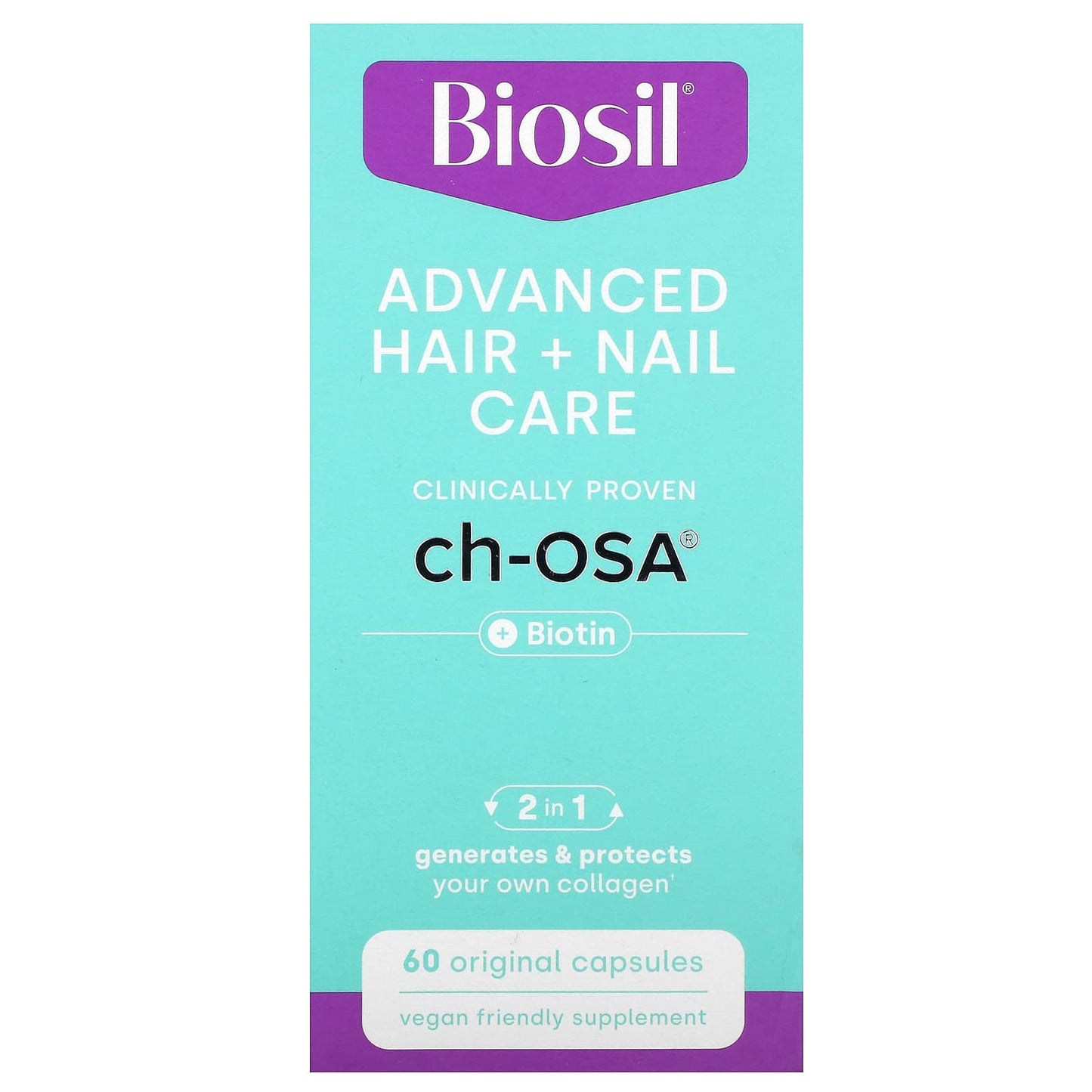 BioSil-Advanced Hair + Nail Care-60 Original Capsules