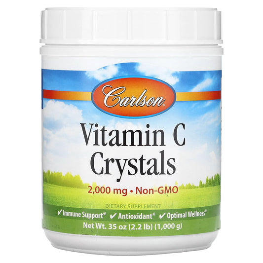 Carlson-Vitamin C Crystals-2,000 mg-2.2 lb (1,000 g)