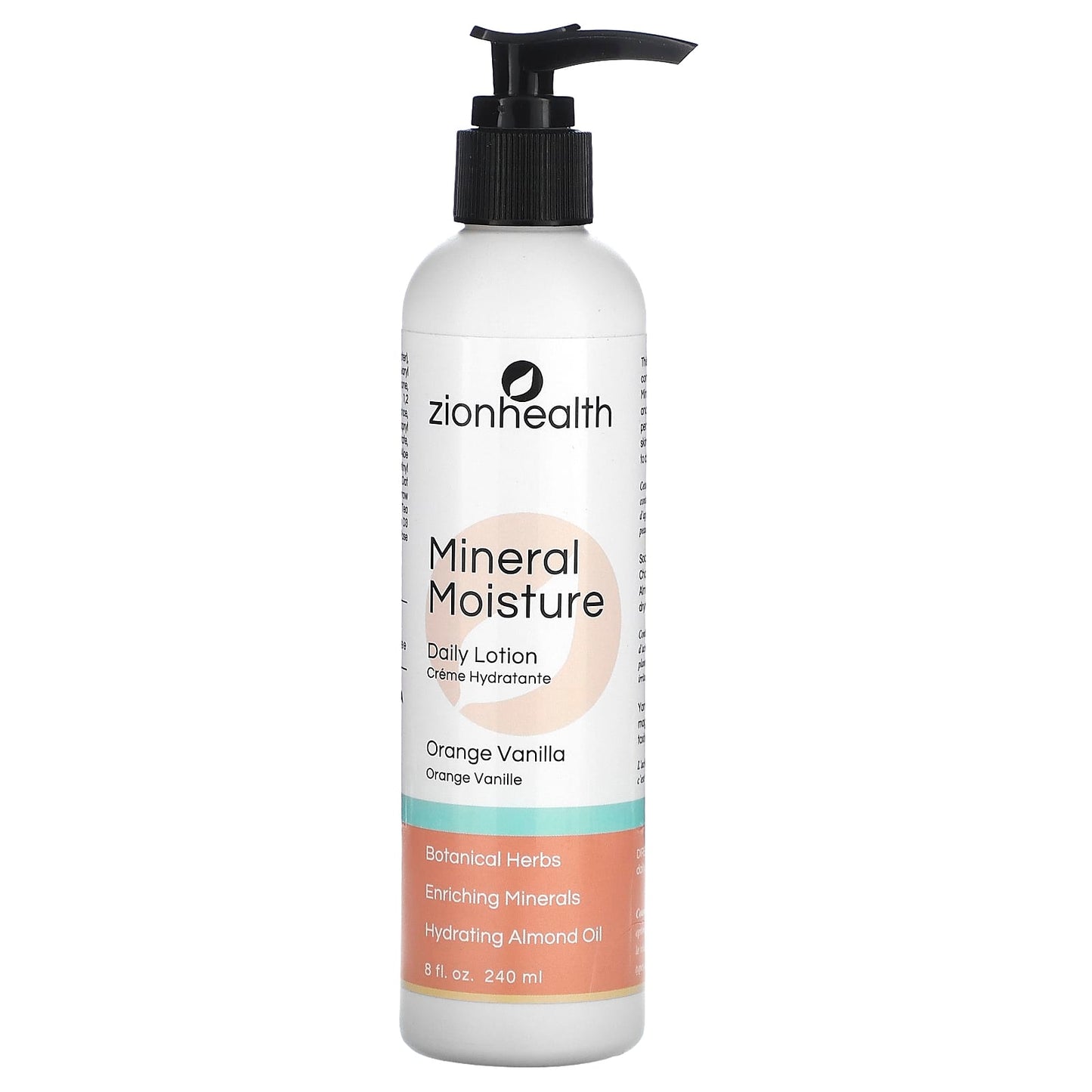 Zion Health-Mineral Moisture Daily Lotion-Orange Vanilla-8 fl oz (240 ml)