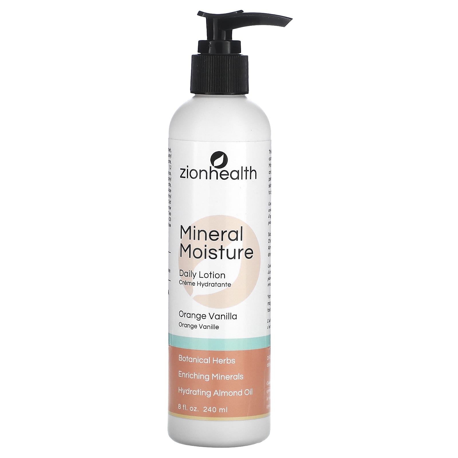 Zion Health-Mineral Moisture Daily Lotion-Orange Vanilla-8 fl oz (240 ml)