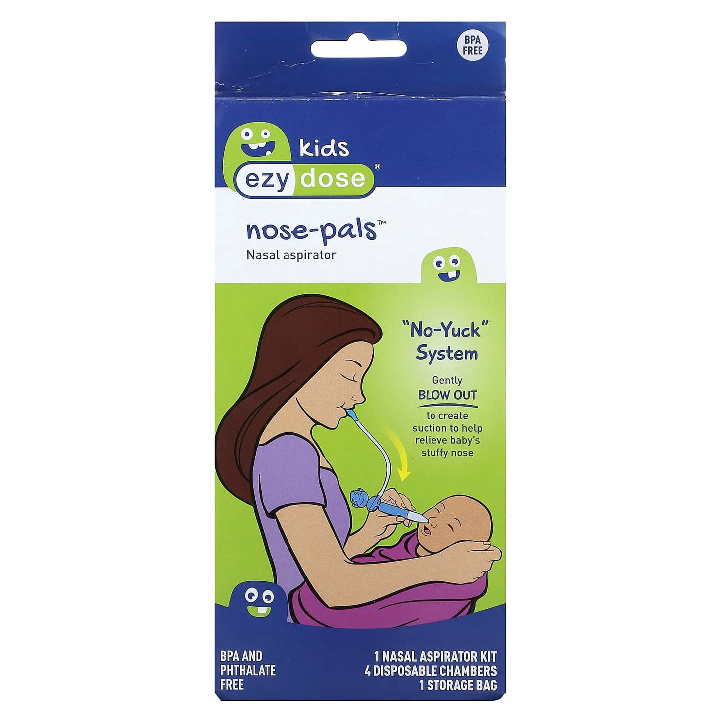 Ezy Dose-Kids-Nose-Pals-Nasal Aspirator-6 Piece Kit