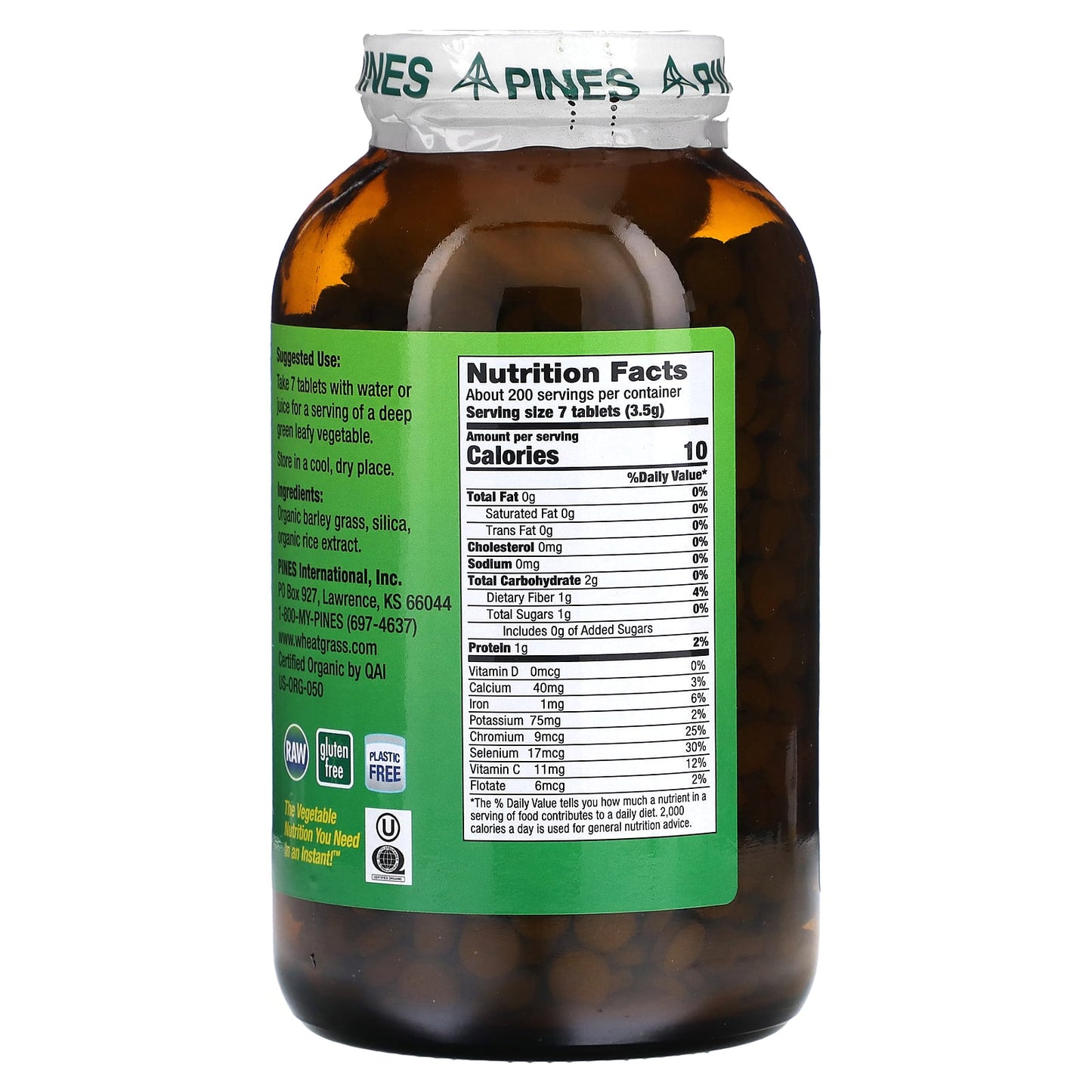 Pines International, Barley Grass, 1,400 Tablets