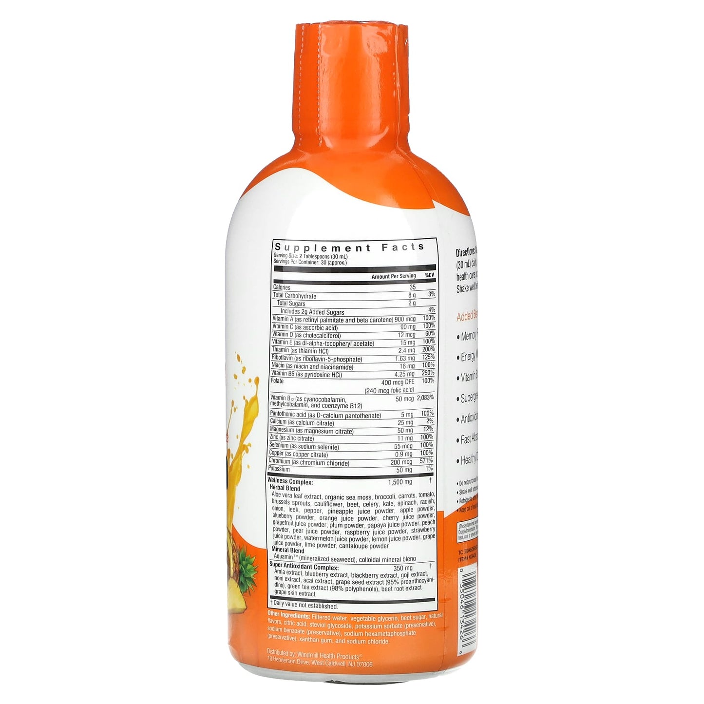 Country Farms, Morning Liquid Multivitamin, Tropical Fruit, 32 fl oz (946 ml)