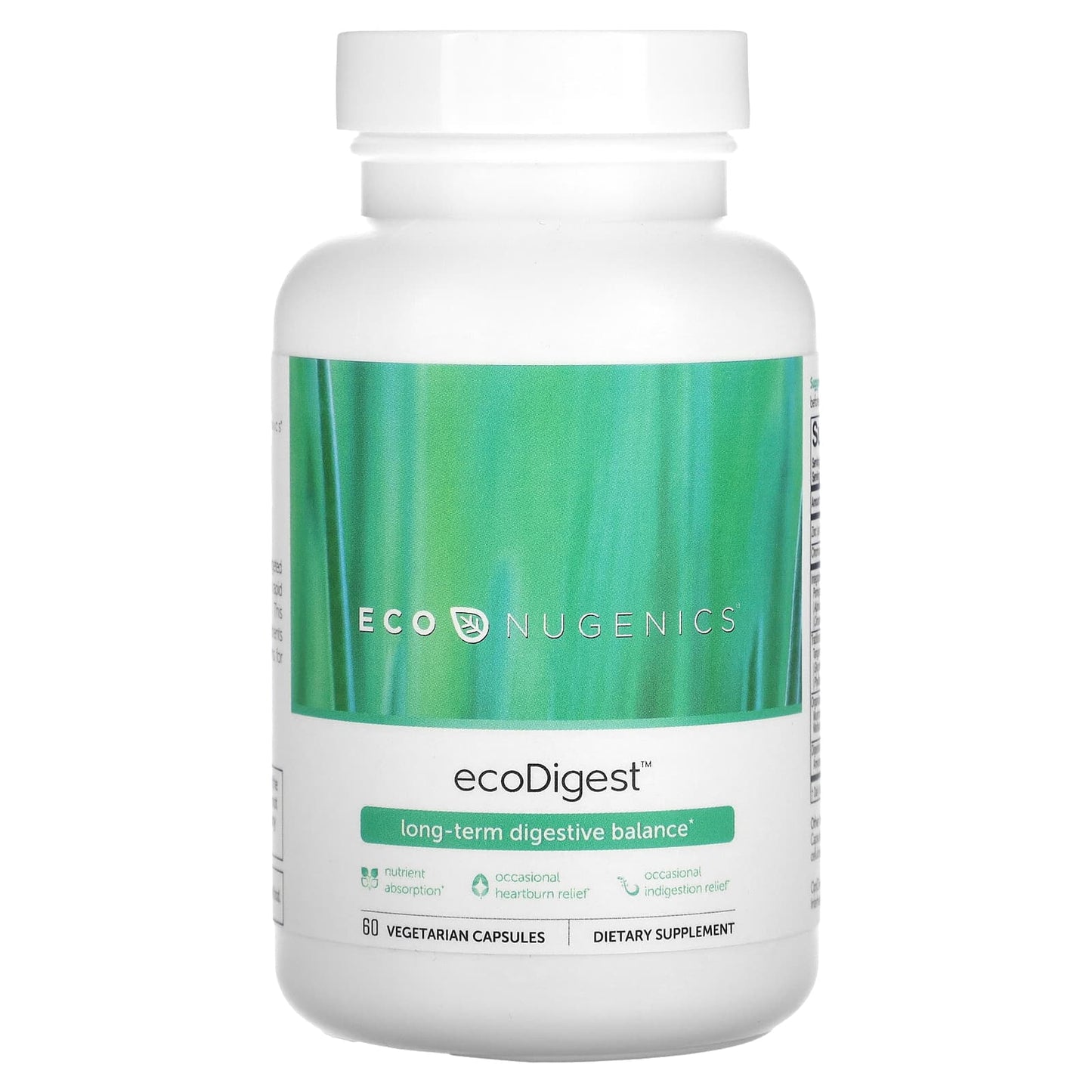 Econugenics-ecoDigest-Long-Term Digestive Balance-60 Vegetarian Capsules