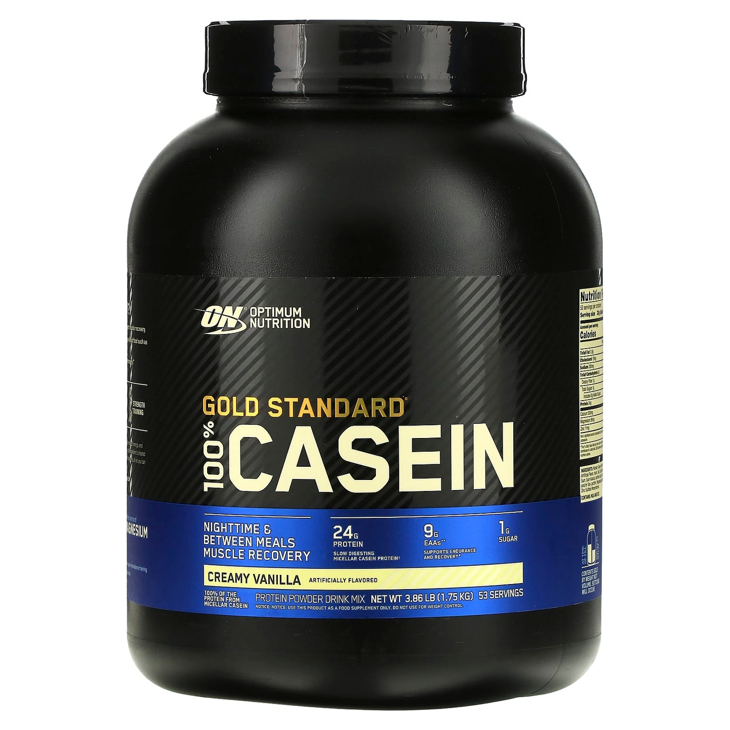 Optimum Nutrition-Gold Standard 100% Casein -Creamy Vanilla-3.86 lb (1.75 kg)