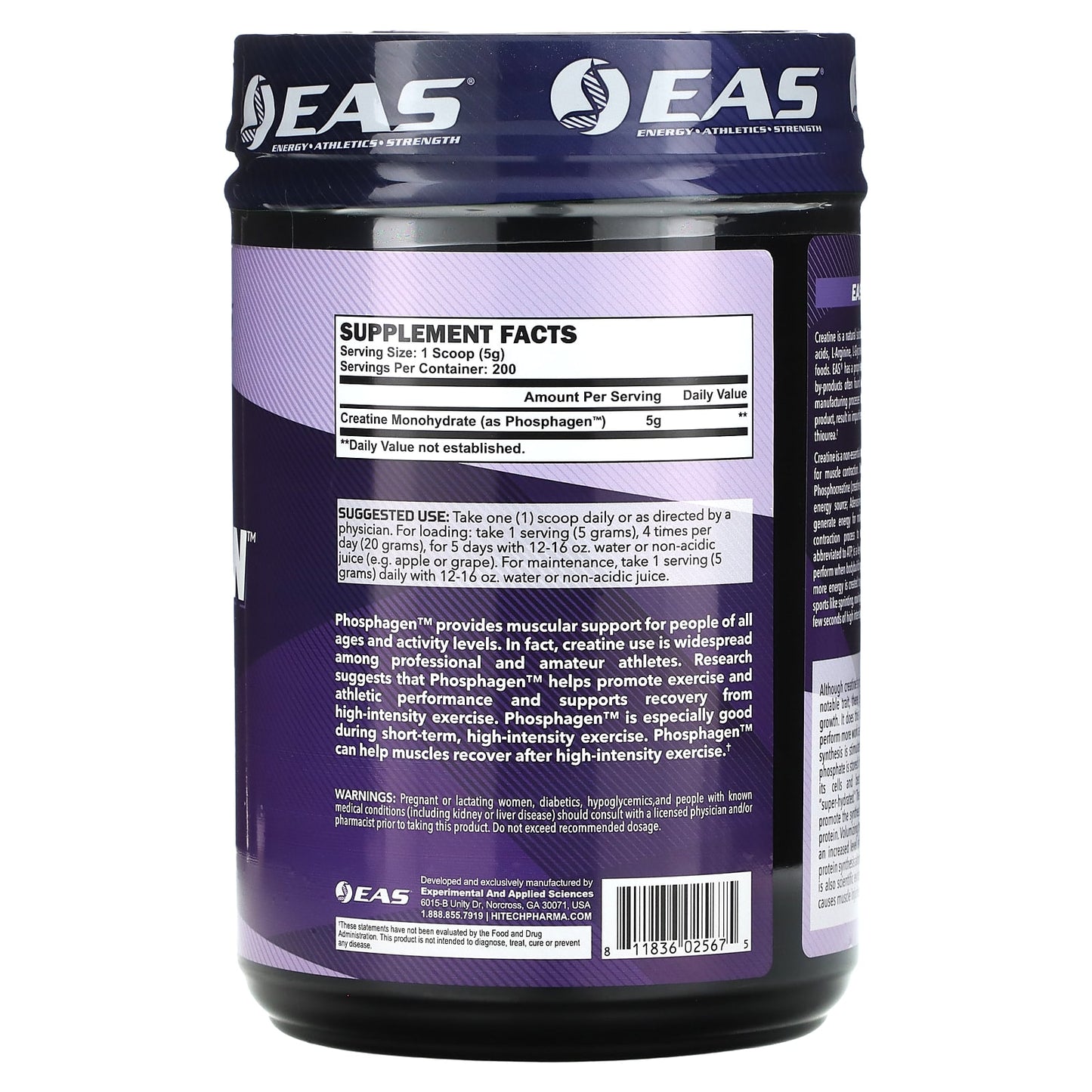 EAS, Phosphagen, The Ultimate Creatine, 2.2 lbs (1,000 g)