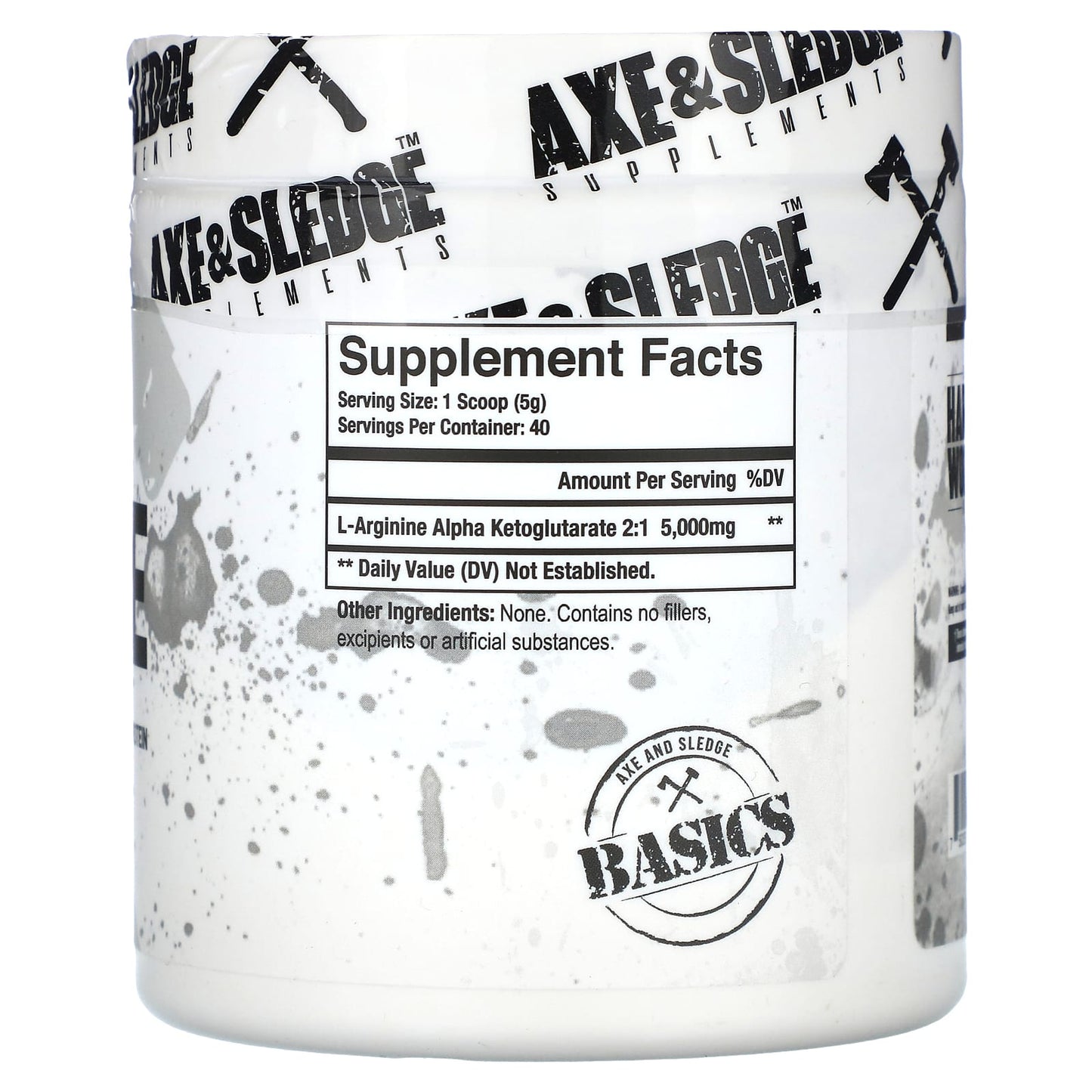 Axe & Sledge Supplements, Basics, Arginine, Unflavored, 7.05 oz (200 g)