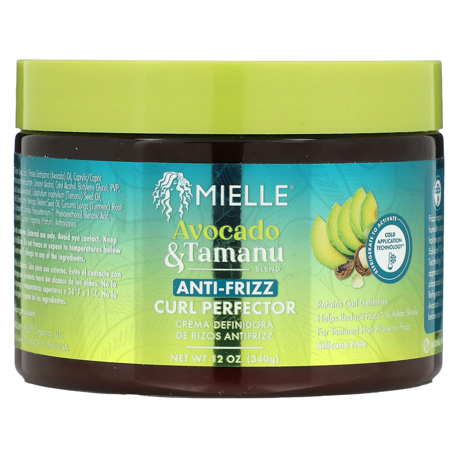 Mielle-Anti-Frizz Curl Perfector-Avocado & Tamanu-12 oz (340 g)