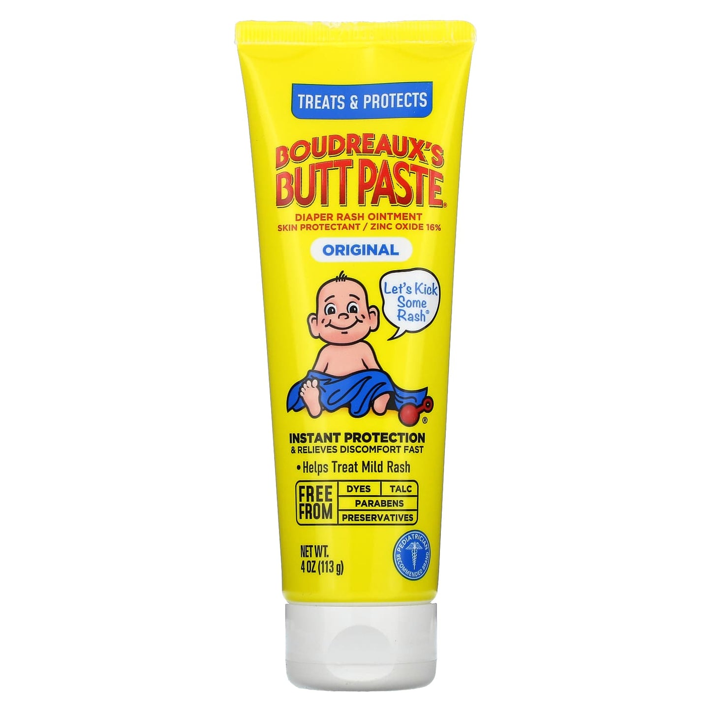 Boudreaux's Butt Paste, Butt Paste, Diaper Rash Ointment, Original, 4 oz (113 g)