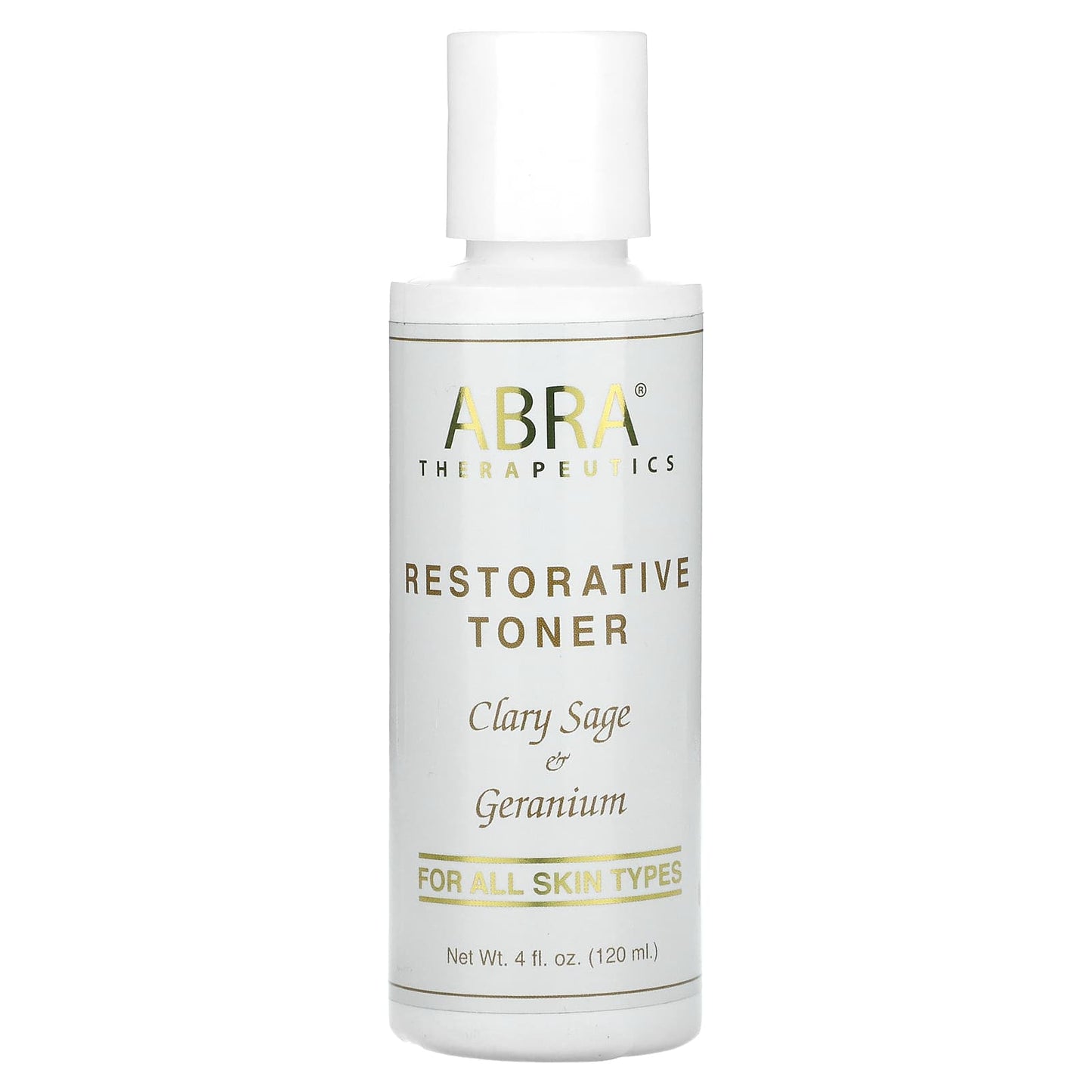 Abra Therapeutics-Restorative Toner-Clary Sage & Geranium-4 fl oz (120 ml)