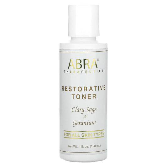 Abra Therapeutics-Restorative Toner-Clary Sage & Geranium-4 fl oz (120 ml)