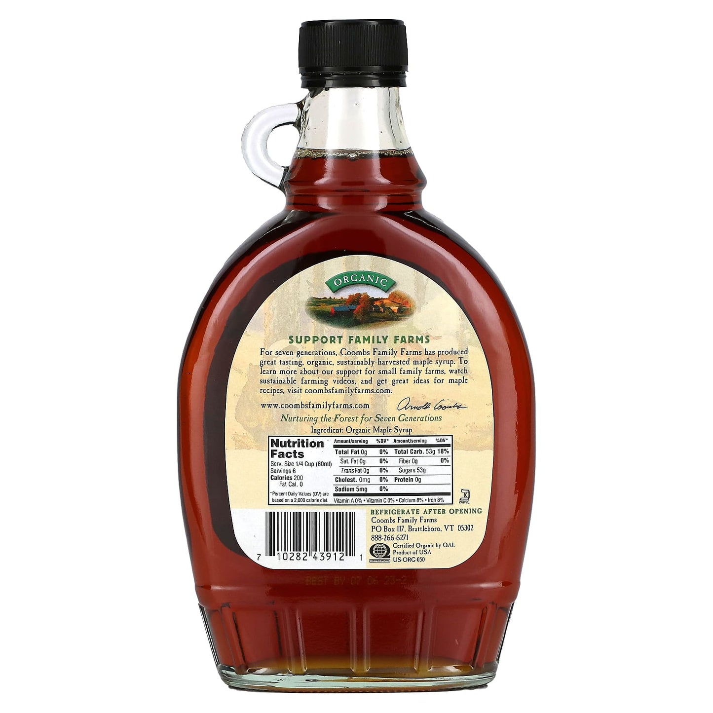 Coombs Family Farms, Organic Maple Syrup, Dark, 12 fl oz (354 ml)