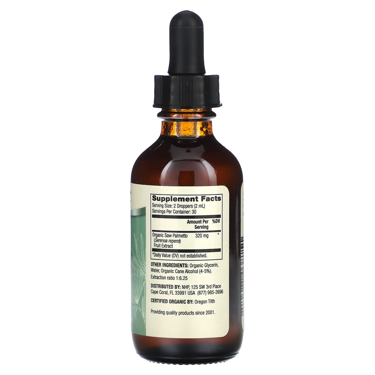 Dr. Mercola, Organic Saw Palmetto Liquid Drops , 2 fl oz (60 ml)