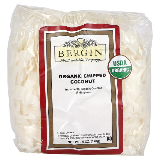 Bergin Fruit and Nut Company-Organic Chipped Coconut-6 oz (170 g)