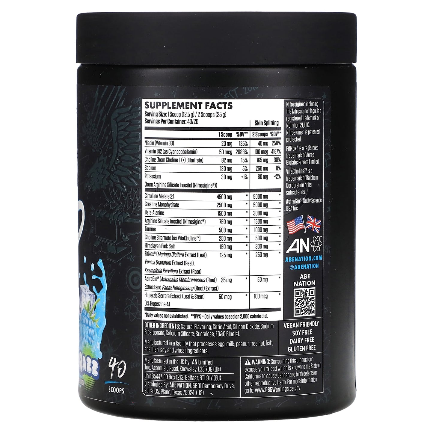 ABE, Pump, Blue Razz, 17.63 oz (500 g)