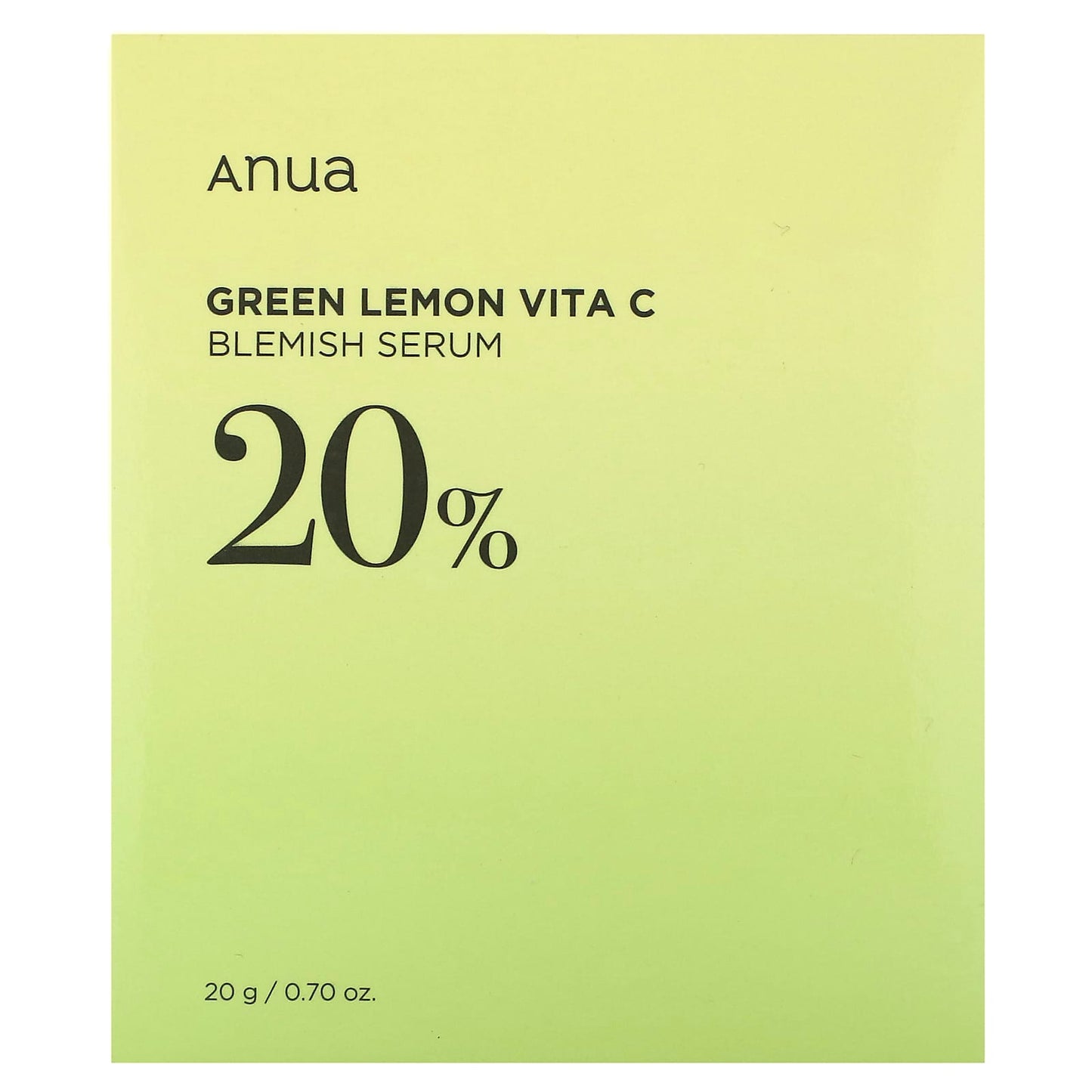 Anua, Green Lemon Vita C Blemish Serum 20%, 0.70 fl oz (20 g)