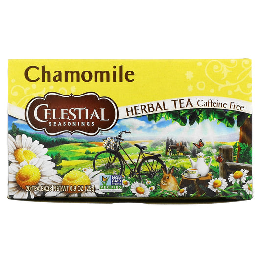 Celestial Seasonings-Herbal Tea-Chamomile-Caffeine Free-20 Tea Bags-0.9 oz (25 g)