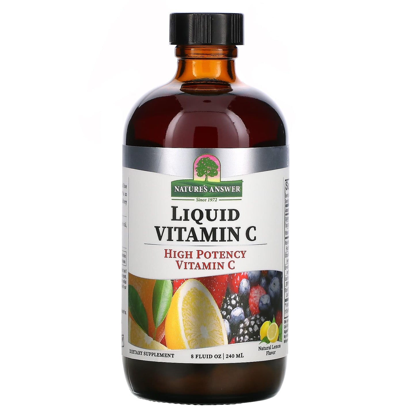 Nature's Answer-Liquid Vitamin C-Natural Lemon-8 fl oz (240 ml)