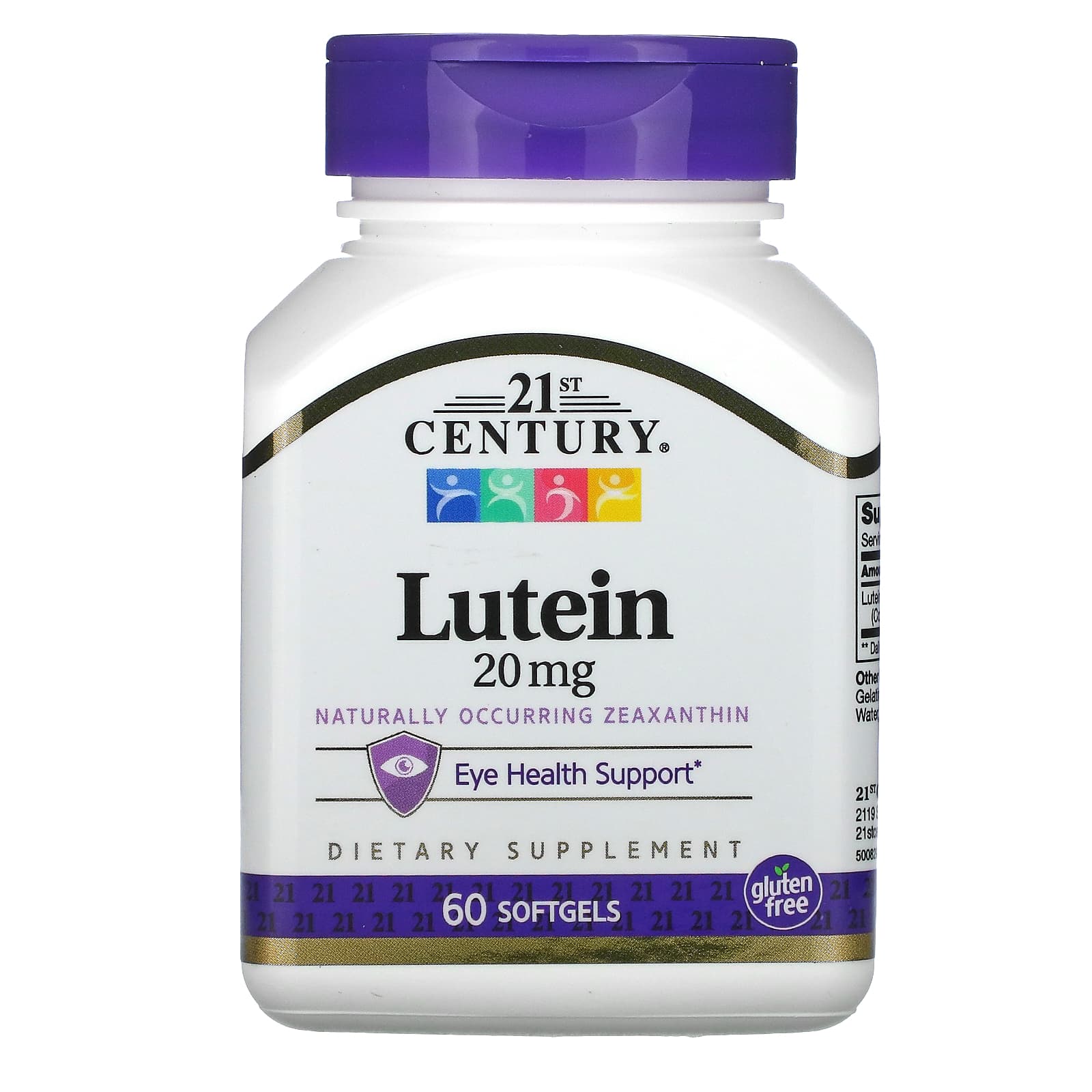 21st Century-Lutein-20 mg-60 Softgels