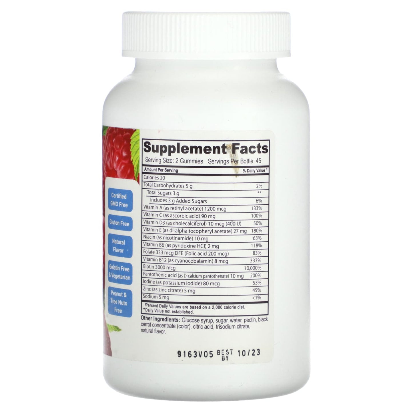 Doctor's Finest, Multi Vitamin for Teens, Raspberry, 90 Gummies