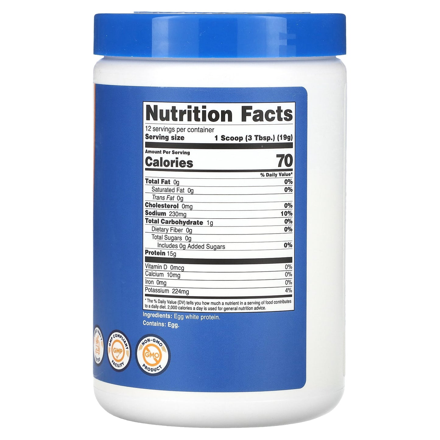 Nutricost, Egg White Protein, Unflavored, 8.1 oz (227 g)